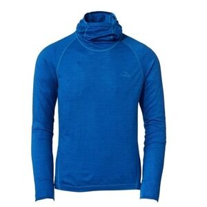 Men's Cresta Ultralight 150 Hoodie blue ski 100% merino wool size small regular
